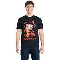 T-shirt à manches courtes Freddy Les griffes du soir pour hommes Tailles P-TG