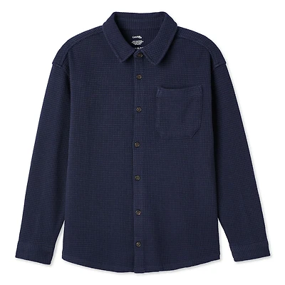 Chemise boutonnée en tricot gaufré George pour garçons