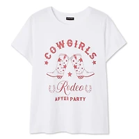 The Pink Closet Women's Plus Cowgirls Tee