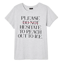 The Pink Closet Women's Plus Crew Neckline Tee, Sizes 1X-4X