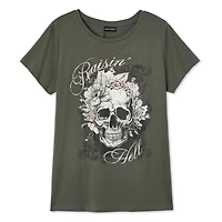 The Pink Closet Women's Plus Crew Neckline Tee