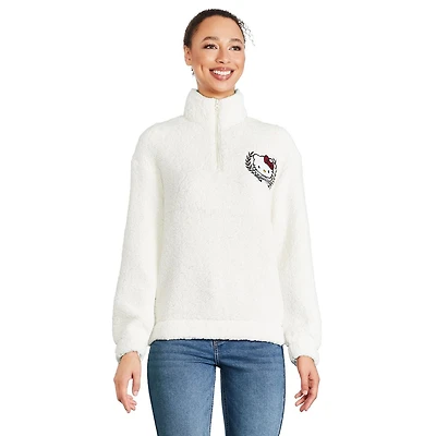 Hello Kitty Women's Teddy Fleece Sweatshirt, Sizes XS-XL