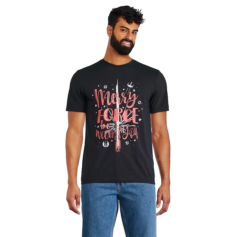 T-shirt à manches courtes Star Wars pour hommes Tailles P-TG