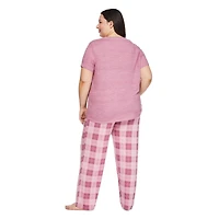 George Women's Plus Pajama 2-Piece Set