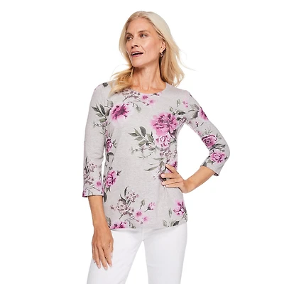 Iyla Women's 3/4 Sleeve Hacci Top