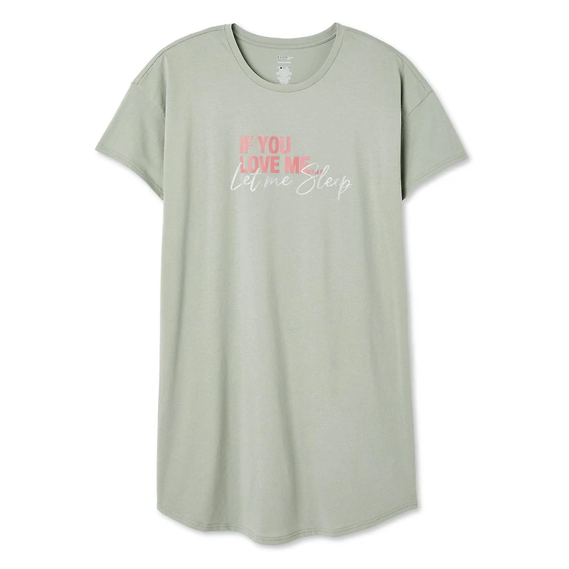 George Women's Plus Crew Neckline Nightshirt