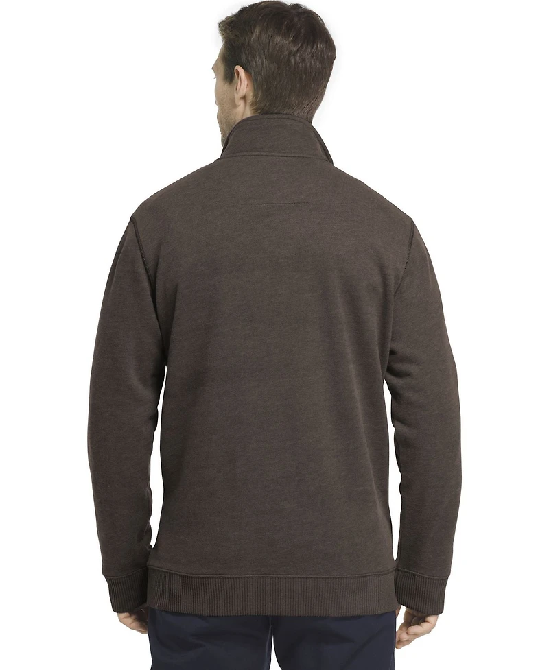 Arrow Men's 1/4 Zip Long Sleeve Fleece Top