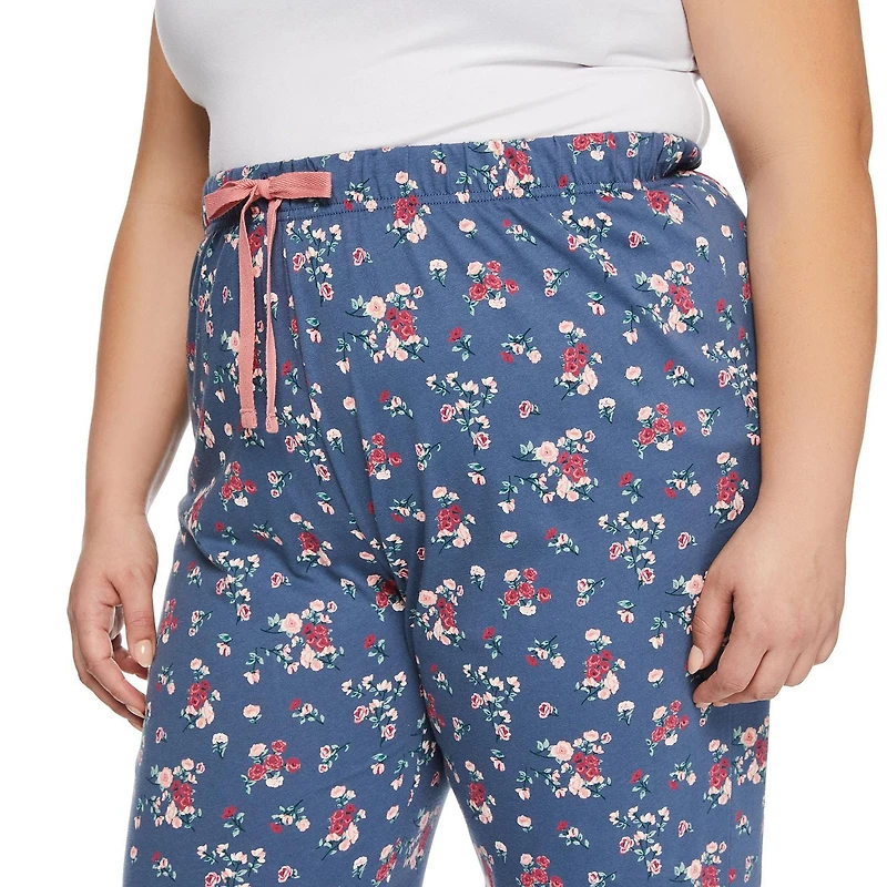 Pantalon de pyjama à jambe ouverte George Plus pour femmes Tailles 1X-3X