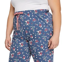 Pantalon de pyjama à jambe ouverte George Plus pour femmes Tailles 1X-3X