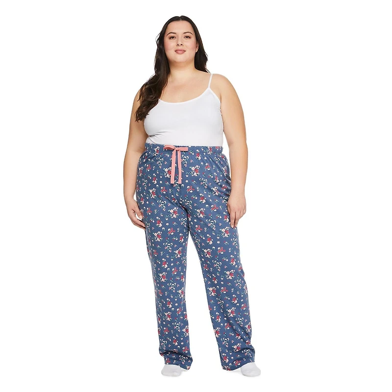 George Women's Plus Open Leg Pajama Pant, Sizes 1X-3X