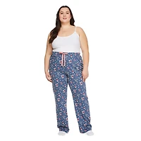 George Women's Plus Open Leg Pajama Pant, Sizes 1X-3X
