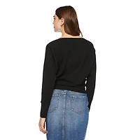 George Women's Ribbed Dolman Sweater, Sizes XS-XXL