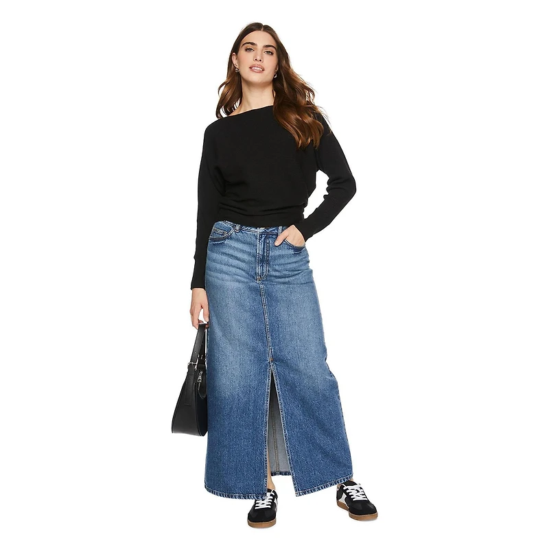 George Women's Ribbed Dolman Sweater, Sizes XS-XXL