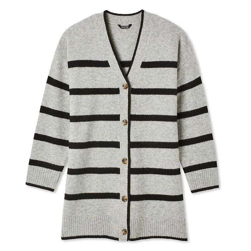 Cardigan tunique George pour femmes Tailles TP–TTG