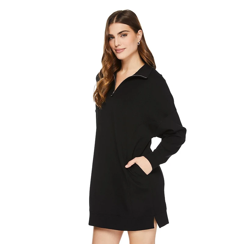 George Women's Quarter-Zip Soft Knit Dress