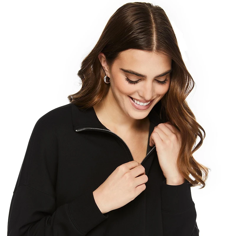 George Women's Quarter-Zip Soft Knit Dress
