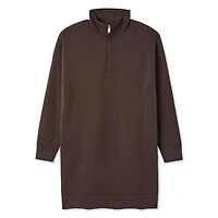 Robe en tricot doux à fermeture éclair 1/4 George pour femmes Tailles TP–TTG