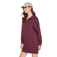 Robe en tricot doux à fermeture éclair 1/4 George pour femmes Tailles TP–TTG