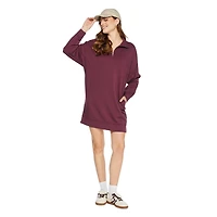 Robe en tricot doux à fermeture éclair 1/4 George pour femmes Tailles TP–TTG