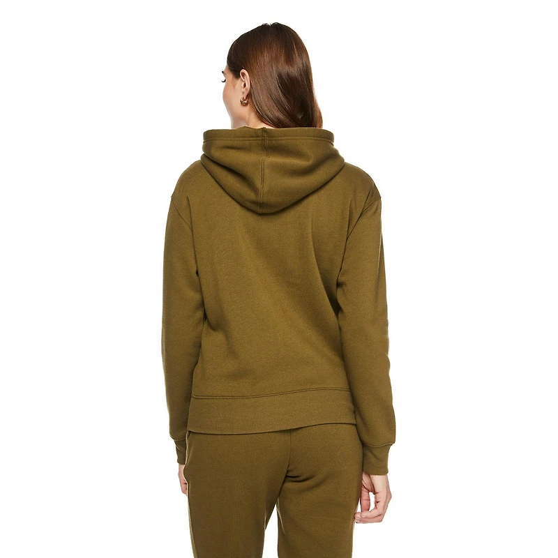 Haut à capuchon zippé sur la longueur George pour femmes