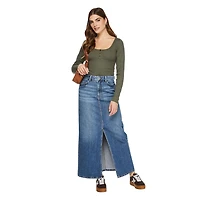 George Women's Scoop Neckline Henley