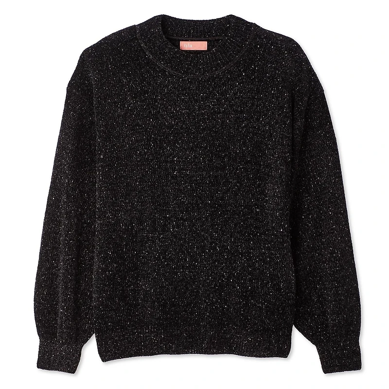 Chandail à encolure ras du cou Iyla pour femmes Tailles P-TTG