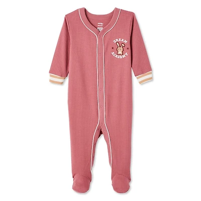 George Baby Girls' Varsity Sleeper, Sizes 0-24 months