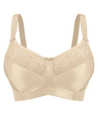 Exquisite Form #9600514 FULLY Soft Cup Bra, Wire-Free, Embroidered Mesh