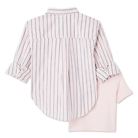George Girls' Woven Shirt 2-Piece Set