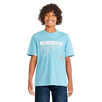 Manchester City Boys' Short Sleeve Tee, Sizes XS-XL