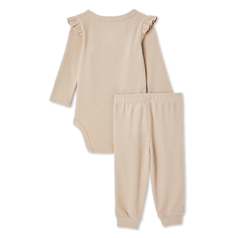 George Baby Girls' Bodysuit 2-Piece Set