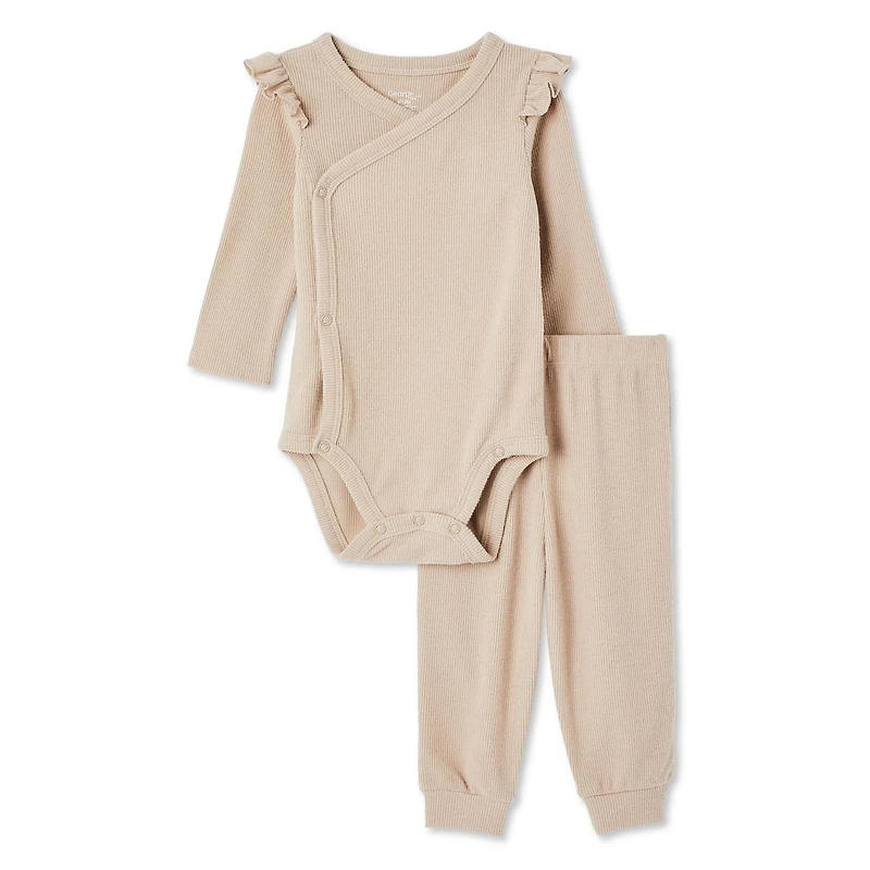 George Baby Girls' Bodysuit 2-Piece Set