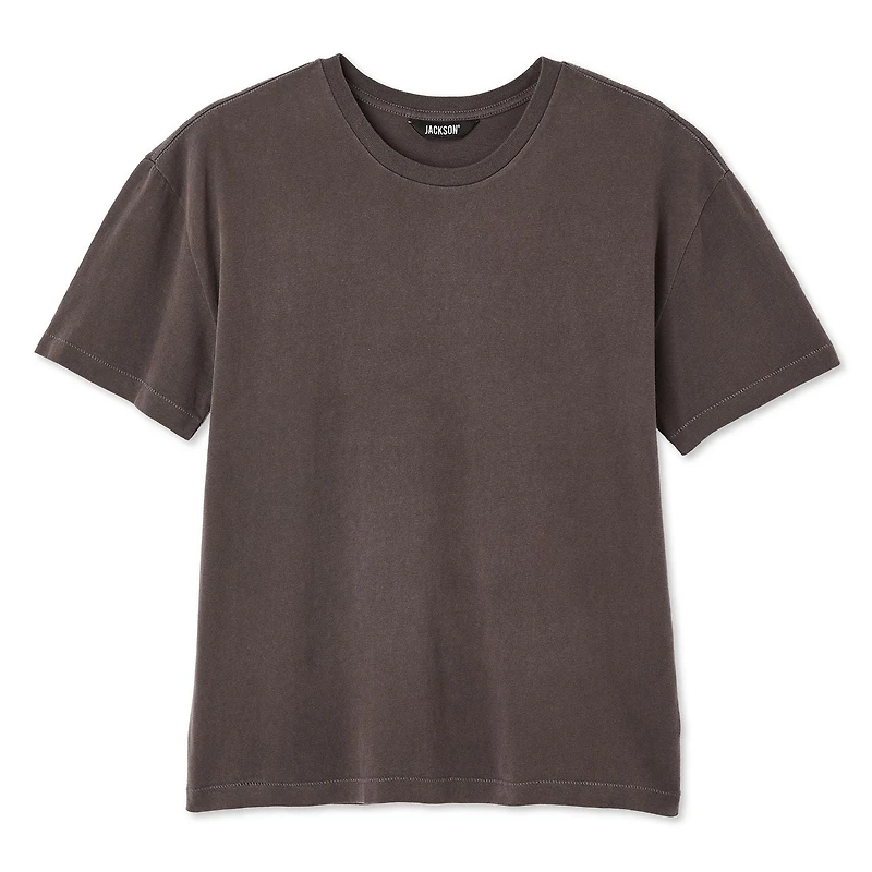 T-shirt délavé à manches courtes avec encolure ras du cou Jackson pour garçons