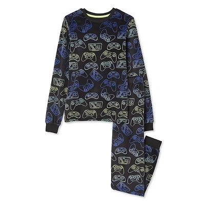 George Boys' Velour Pajama 2-Piece Set