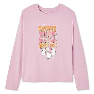 George Girls' Halloween Long Sleeve Tee