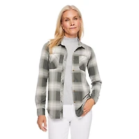 Chemise à carreaux en tricot hacci Iyla pour femmes