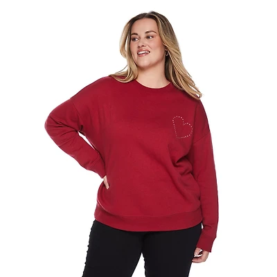 George Women's Plus Crew Neckline Popover, Sizes 1X-4X