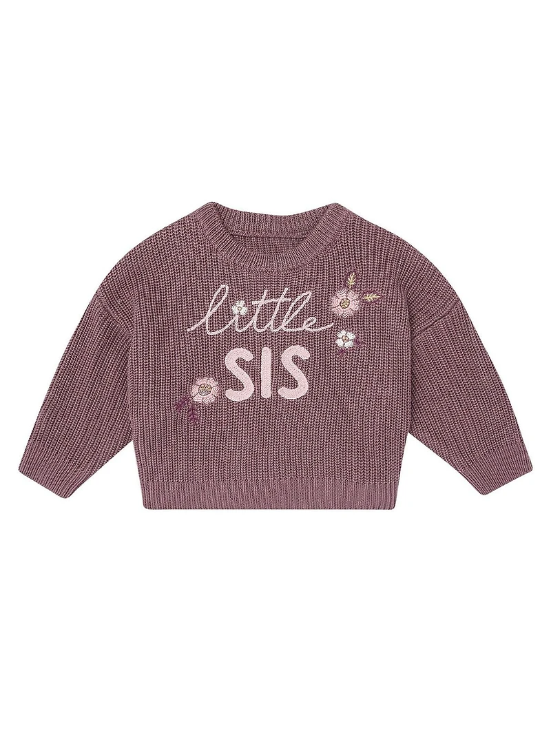 modern moments™ by Gerber® - Little Sis Sweater - Rose Taupe, 1 pack