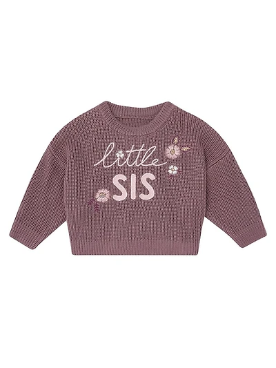 modern moments™ by Gerber® - Little Sis Sweater - Rose Taupe, 1 pack