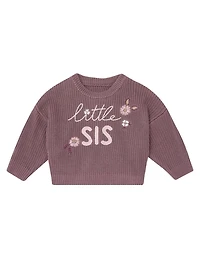 modern moments™ by Gerber® - Little Sis Sweater - Rose Taupe, 1 pack