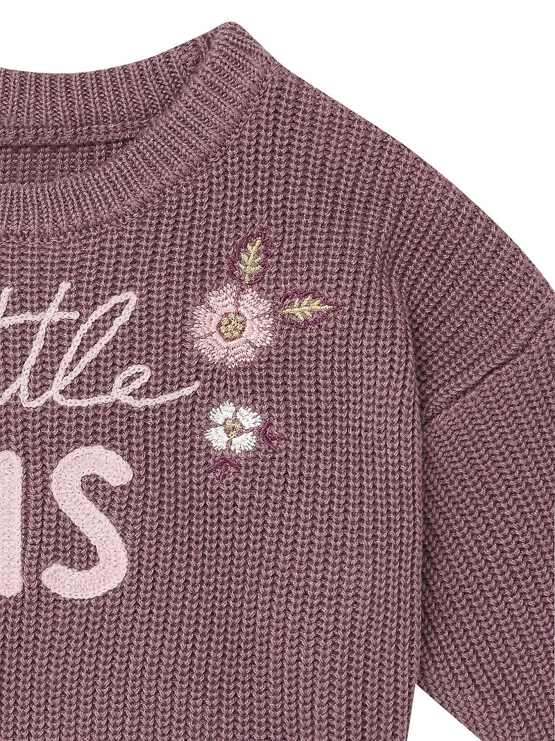 modern moments™ by Gerber® - Little Sis Sweater - Rose Taupe, 1 pack