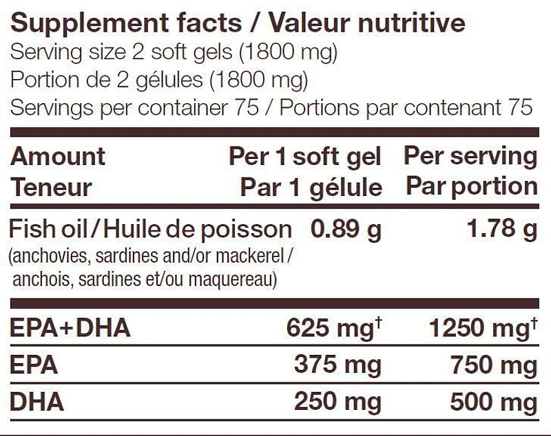 GélulesOmega 3 NutraSea de Nature's Way à savuer de menthe