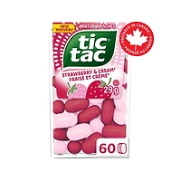Menthes TIC TAC, Fraises et crème, Bonbons à la menthe