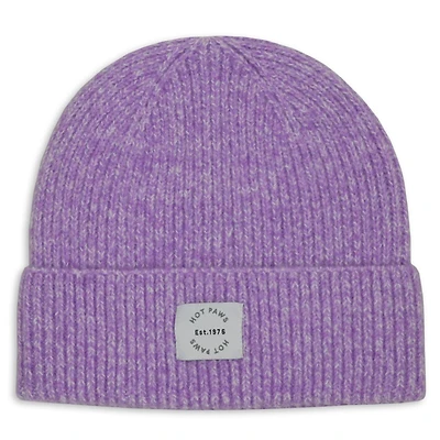 Hot Paws Chapeau à bord repliable pour filles avec écusson tissé