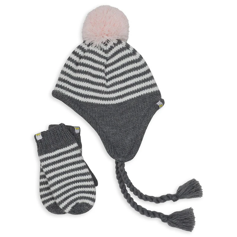 Hot Paws Ensemble 2 pièces bonnet à oreillettes et mitaines HP G FW ENSEMBLE