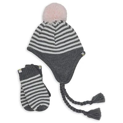 Hot Paws Ensemble 2 pièces bonnet à oreillettes et mitaines HP G FW  ENSEMBLE