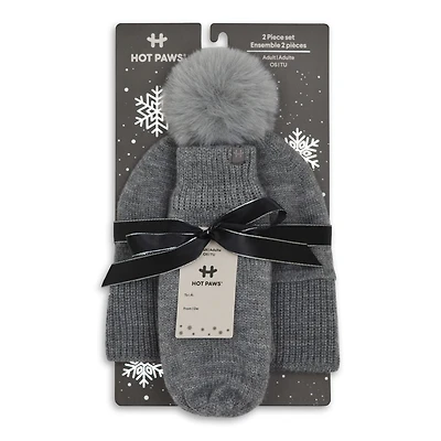 Hot Paws Ladies' Knit 2-Piece Set, HP 2 PC SET