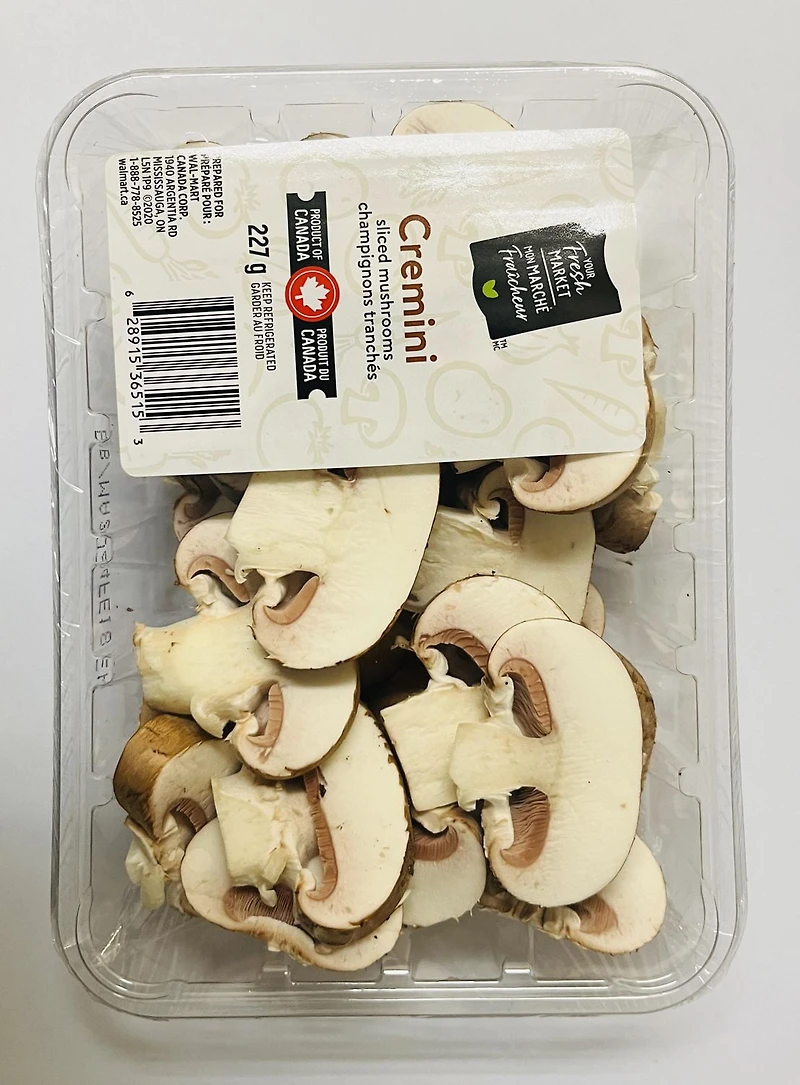 Champignons cremini tranchés Mon marché fraîcheur 8 oz