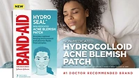 Timbre antiacné Band-Aid Hydro Seal, Timbre hydrocolloïde pour les boutons, Soin Visage pour les boutons - 7 u.