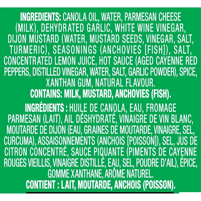 Vinaigrette César au parmesan Renée’s